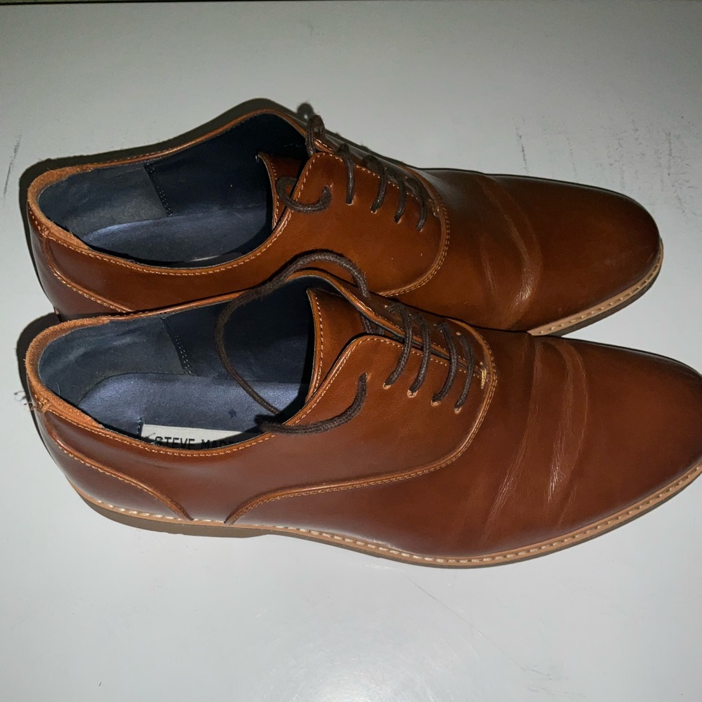 Steve Madden, Nunan Men's Brown Leather Shoes